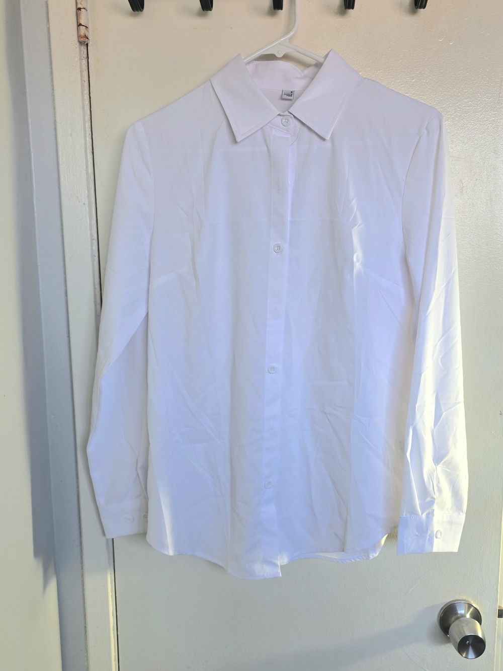Classic White Women's Dress Shirt - Long Sleeve